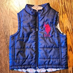 18 Month reversible US Polo Assn puffer vest